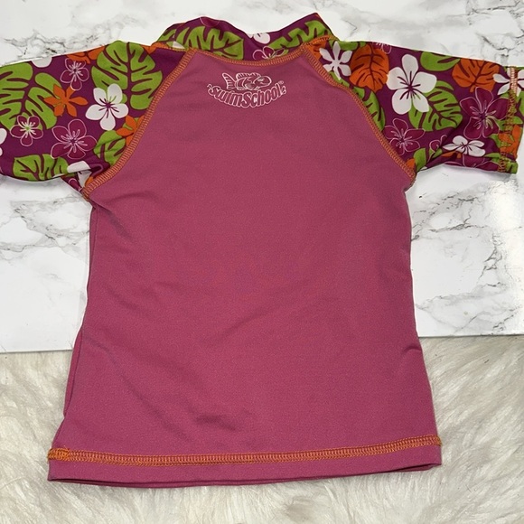 Kids' Pink Rash Guard - Picture 4 of 5